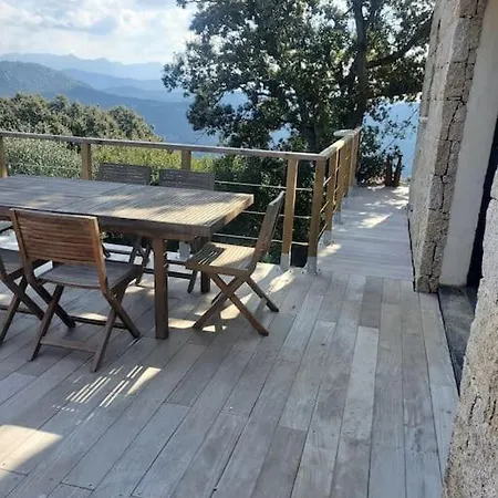 Meuble De Tourisme Avec Terrasse Vue Montagne Apartment Grossa Exterior photo